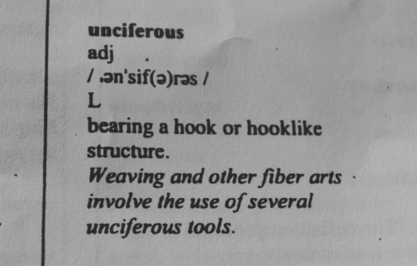 unciferous-spelling-bee-word