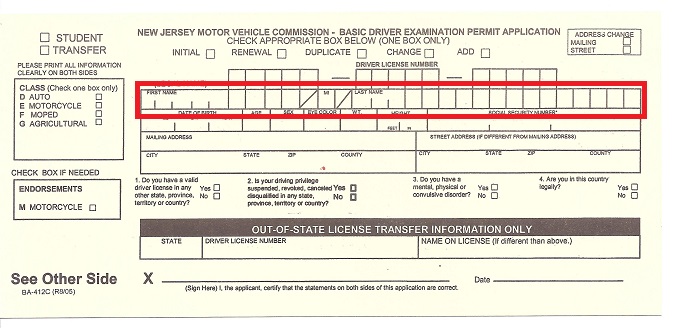 Permit-application-form-for-getting-your-NJ-Driver-license